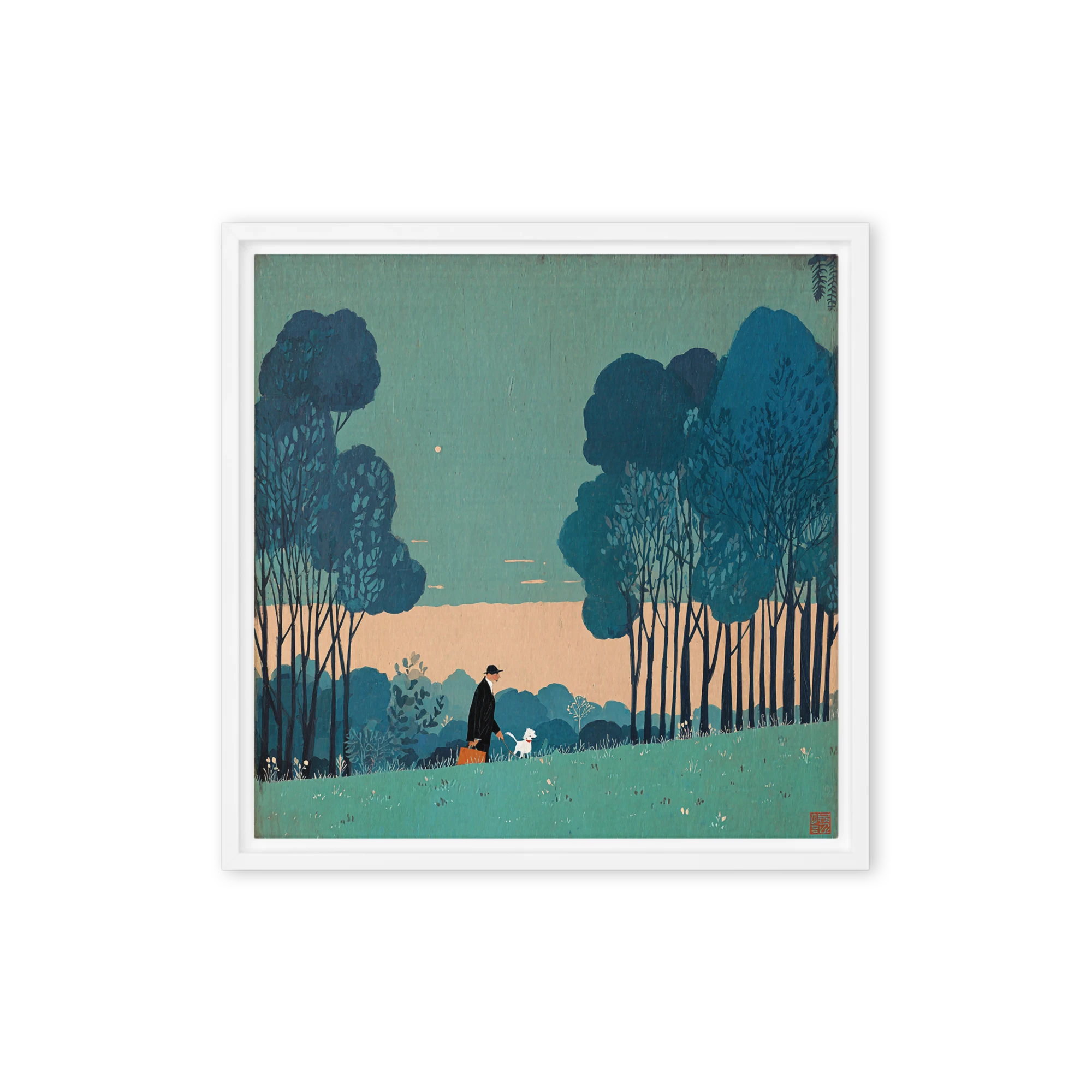 Stroll Through the Blue Forest