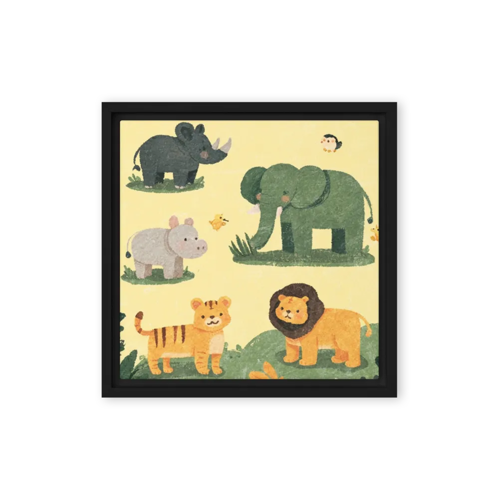 Savannah Playmates 
 Canvas | 8″x 8″