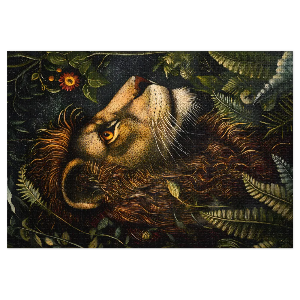 Realistic Lion Portrait | Jigsaw Puzzle (252/520 pieces)