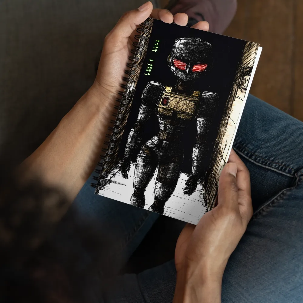 Sentinel in the Shadows 
 Spiral Notebook | 140 pages