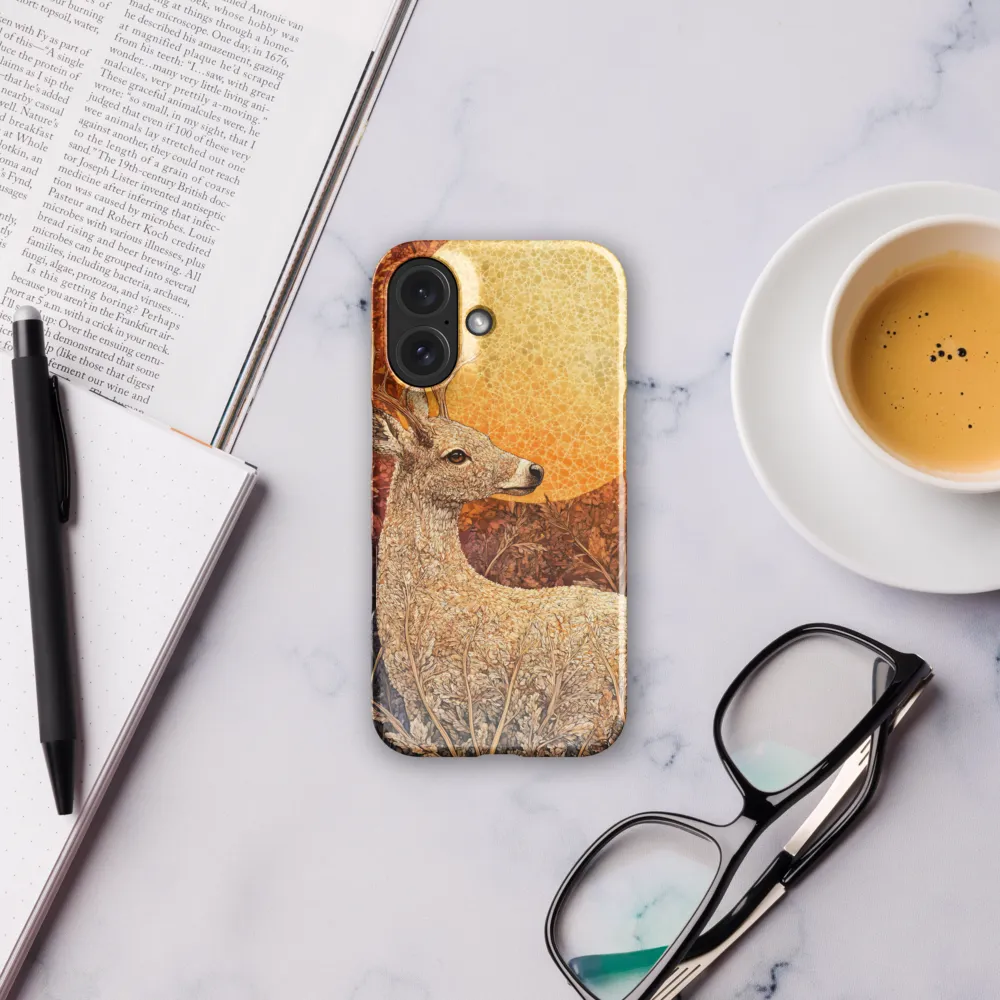 Forest Deer under Golden Moon 
 iPhone 16 Pro | Tough Case