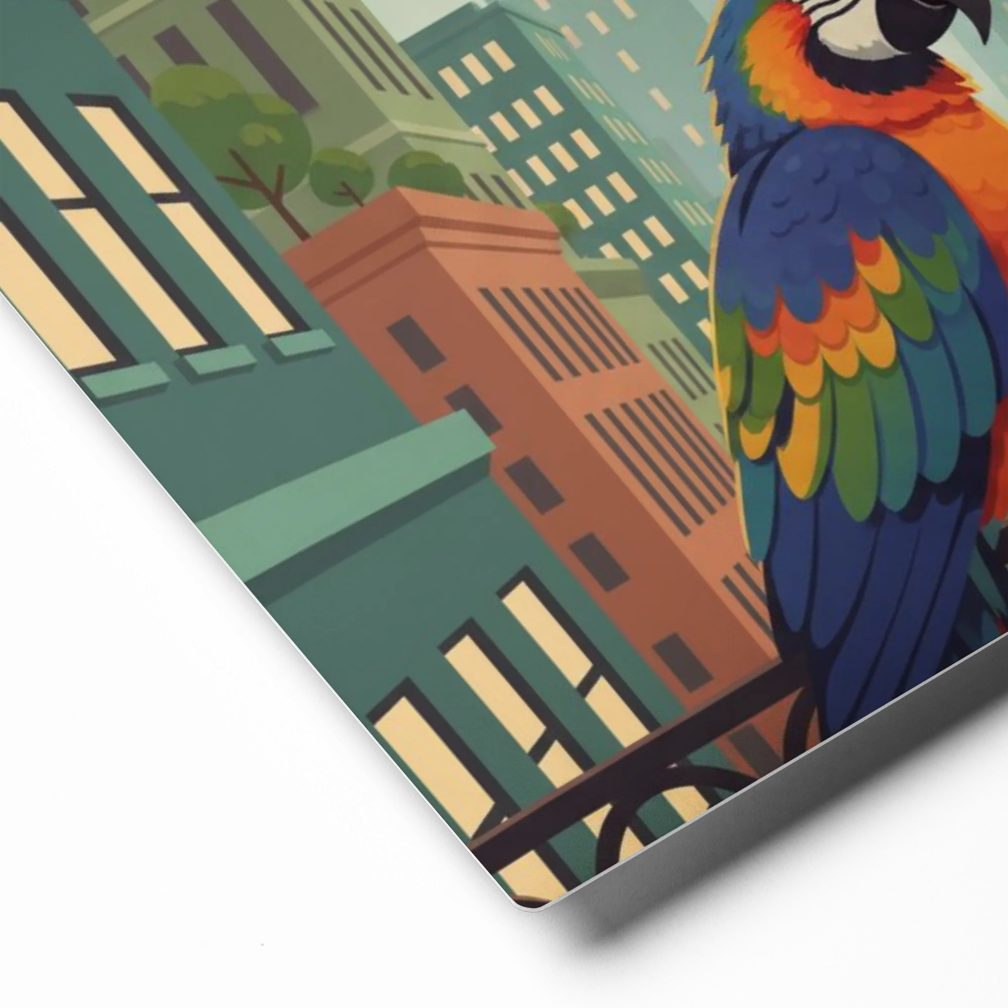Urban Tropics 
 Canvas with Brown Frame