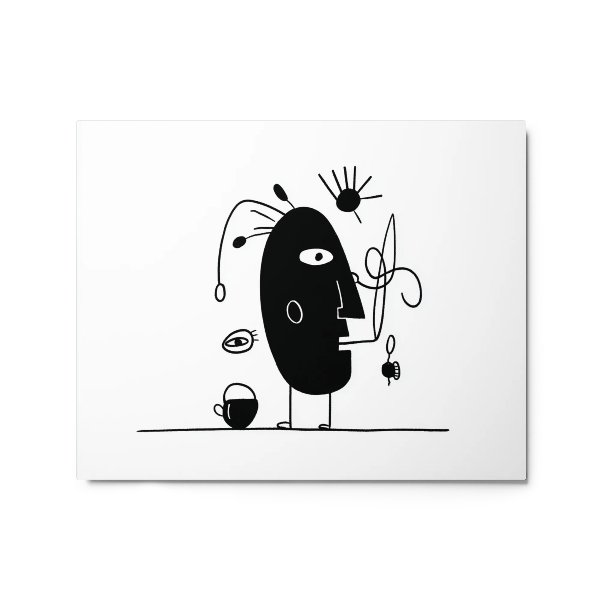 Minimalist Surreal Face