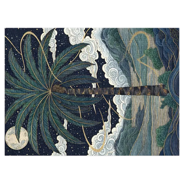 Moonlit Palm | Jigsaw Puzzles