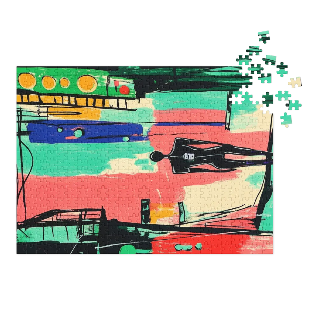 Abstract Urban Figure