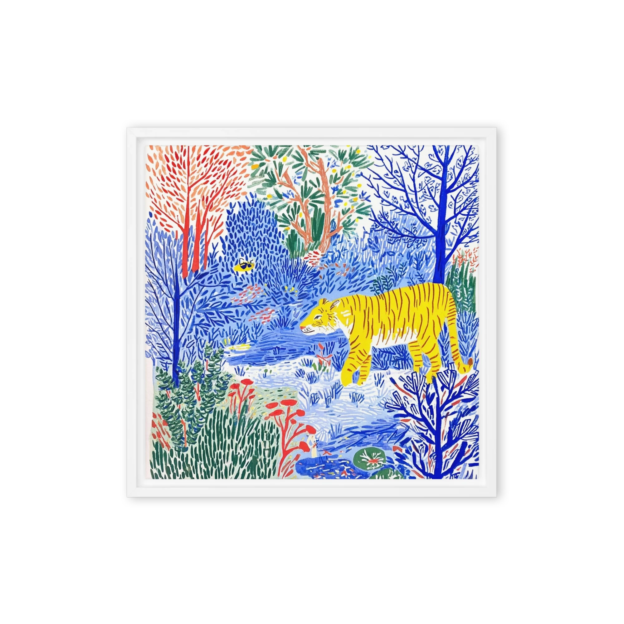 Tiger in the Blue Forest