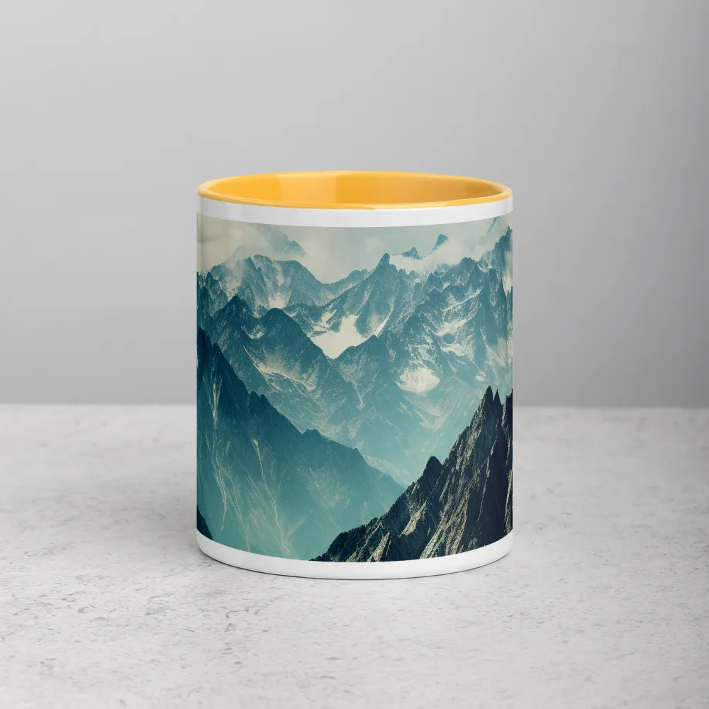Ethereal Peaks 
 Mug with Green inside