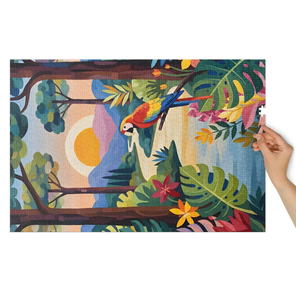 Enchanted Jungle Sunset | Jigsaw Puzzles
