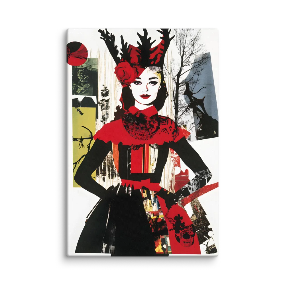 Enigmatic Fashion Collage 
 Metal Print | 20″x 30″