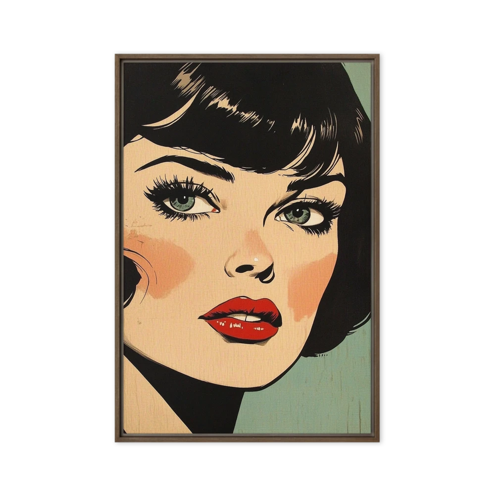 Enigmatic Pop Art Portrait | Art Print