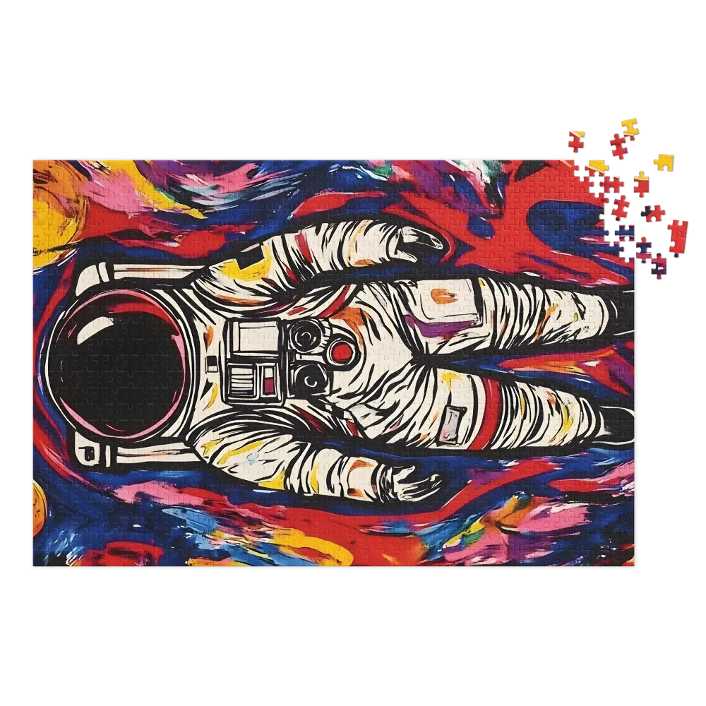 Astronauta Pop Cósmico 
 Puzzle em caixa de metal