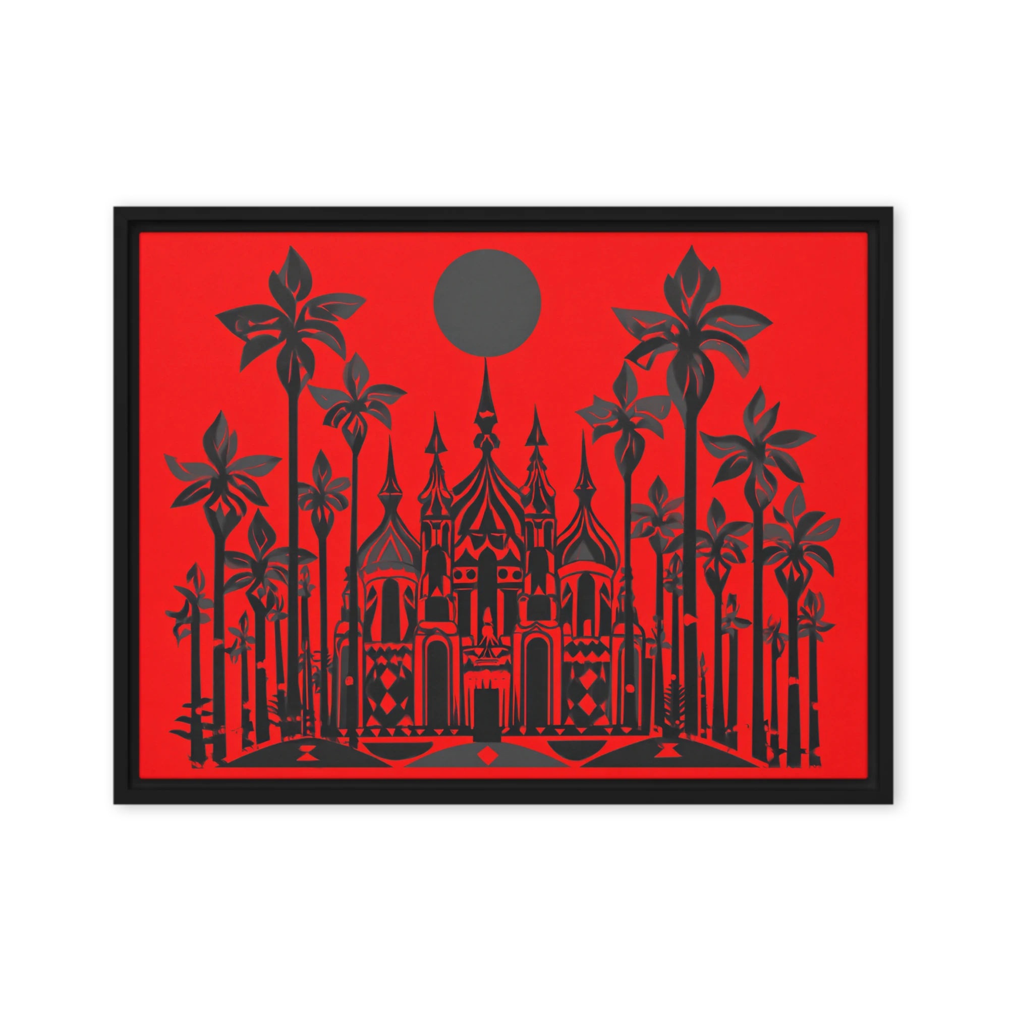Palace in Red and Black | Art Print