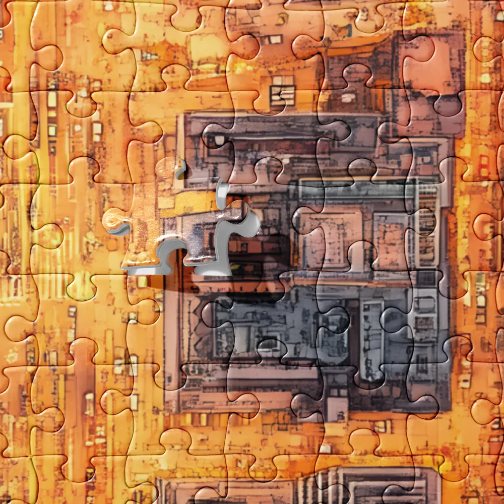 Urban Glowscape 
 Jigsaw Puzzle in Tin Box