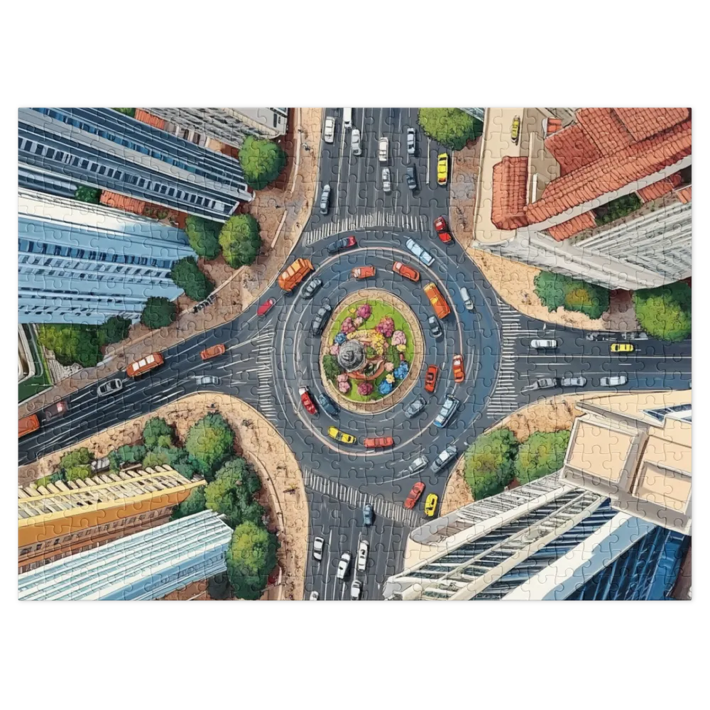 Cruzamento Urbano 
 Puzzle em caixa de metal