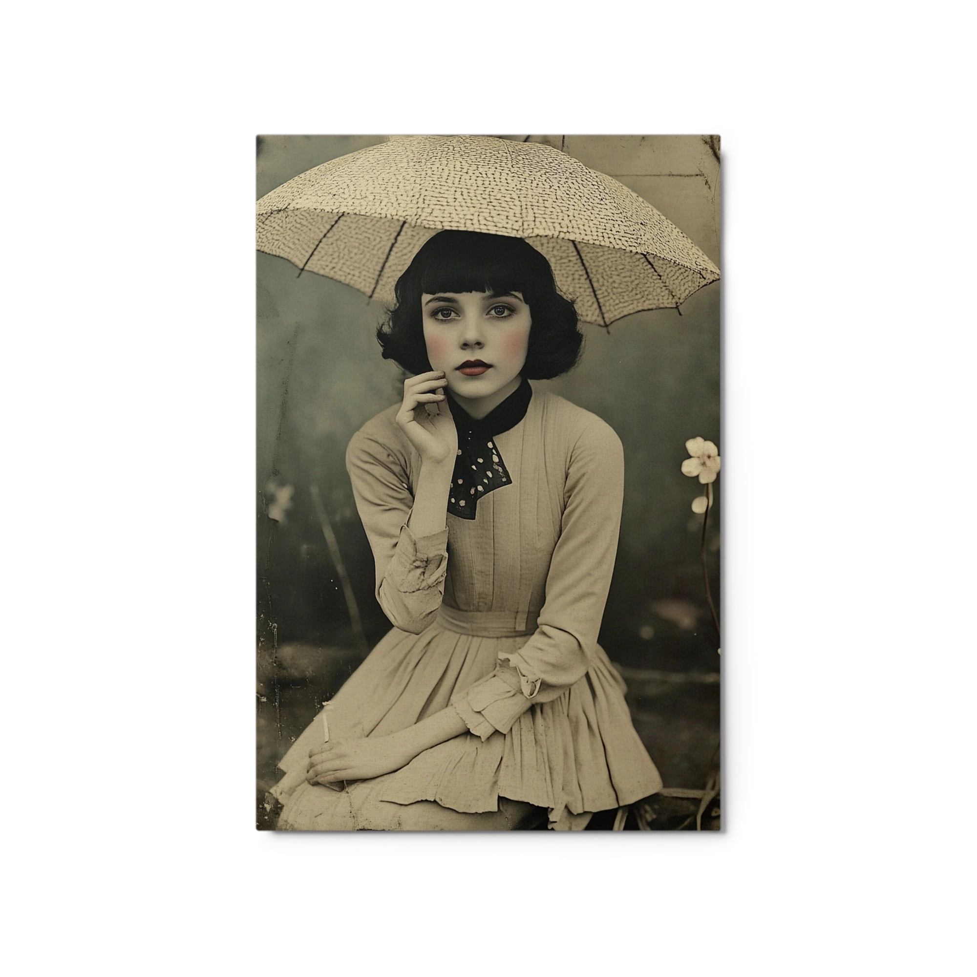 Hand-Colored Sepia Portrait
