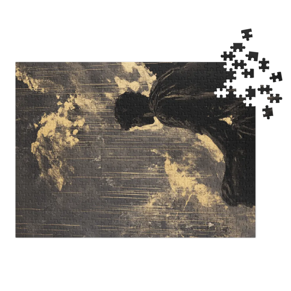 Gilded Silhouette in Storm 
 Jigsaw Puzzle in Tin Box