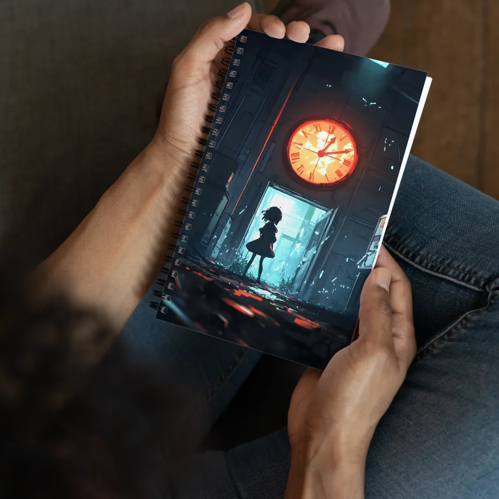 Vigil of the Glowing Clock 
 Spiral Notebook | 140 pages