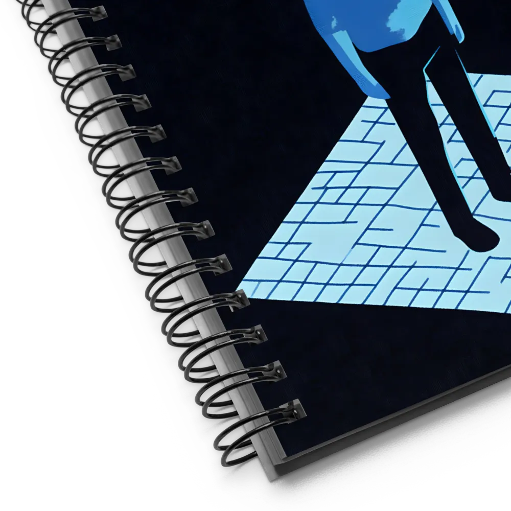 Digital Rain Meditation 
 Spiral Notebook | 140 pages