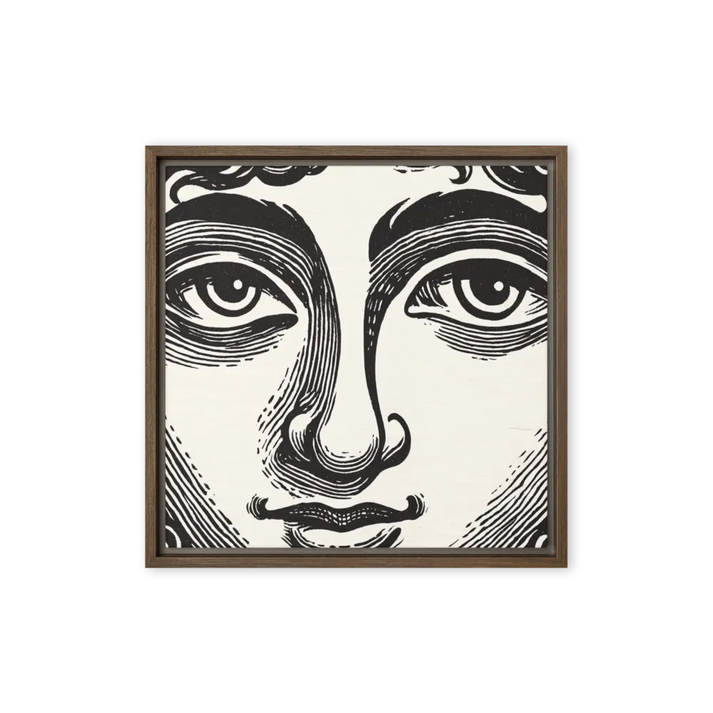 Classical Face Linocut | Art Print