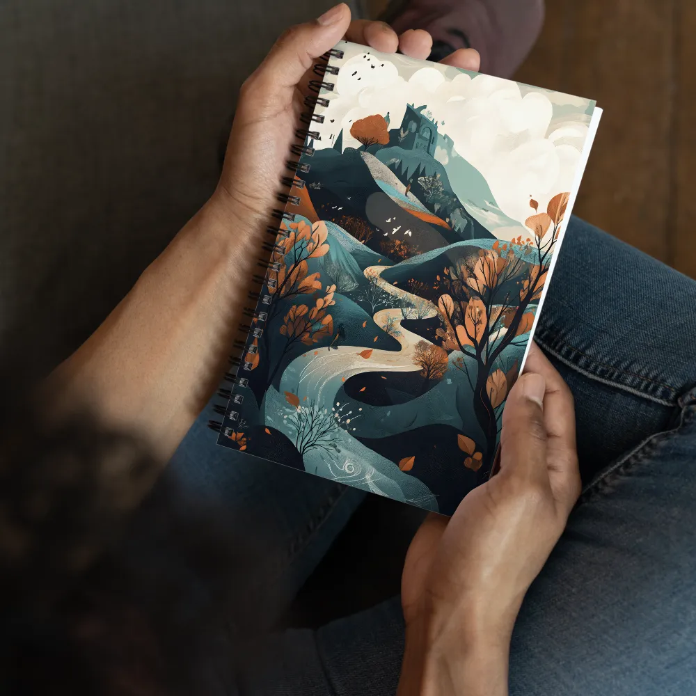 Autumnal Castle Journey 
 Spiral Notebook | 140 pages