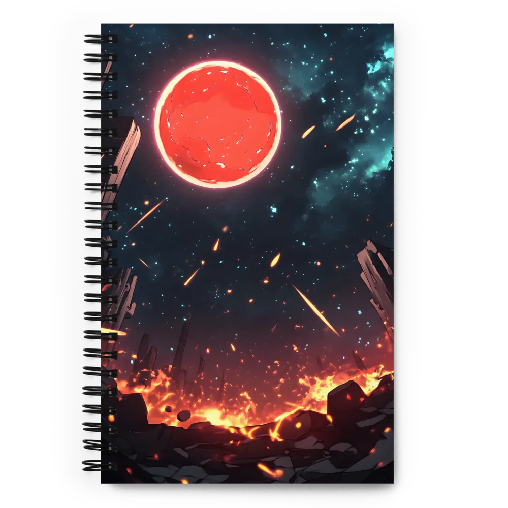 Inferno Bloom 
 Spiral Notebook | 140 pages