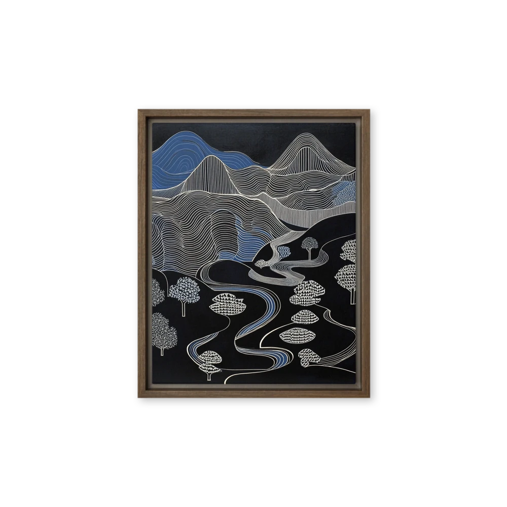 Serene Topographic Landscape | Art Print