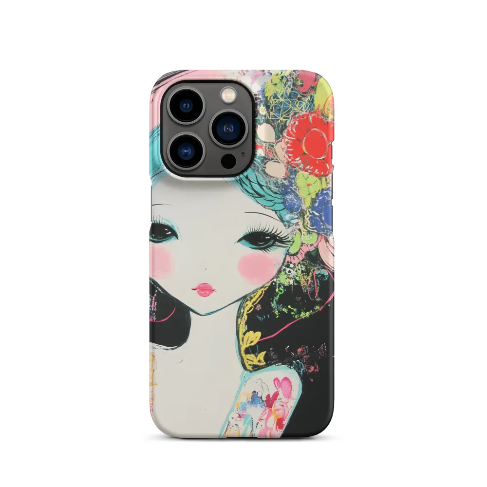 Floral Girl Portrait | Phone Case