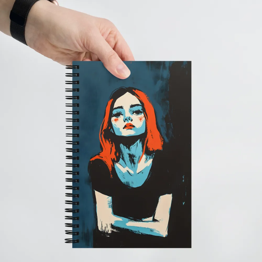Expressive Redhead Portrait 
 Spiral Notebook | 140 pages