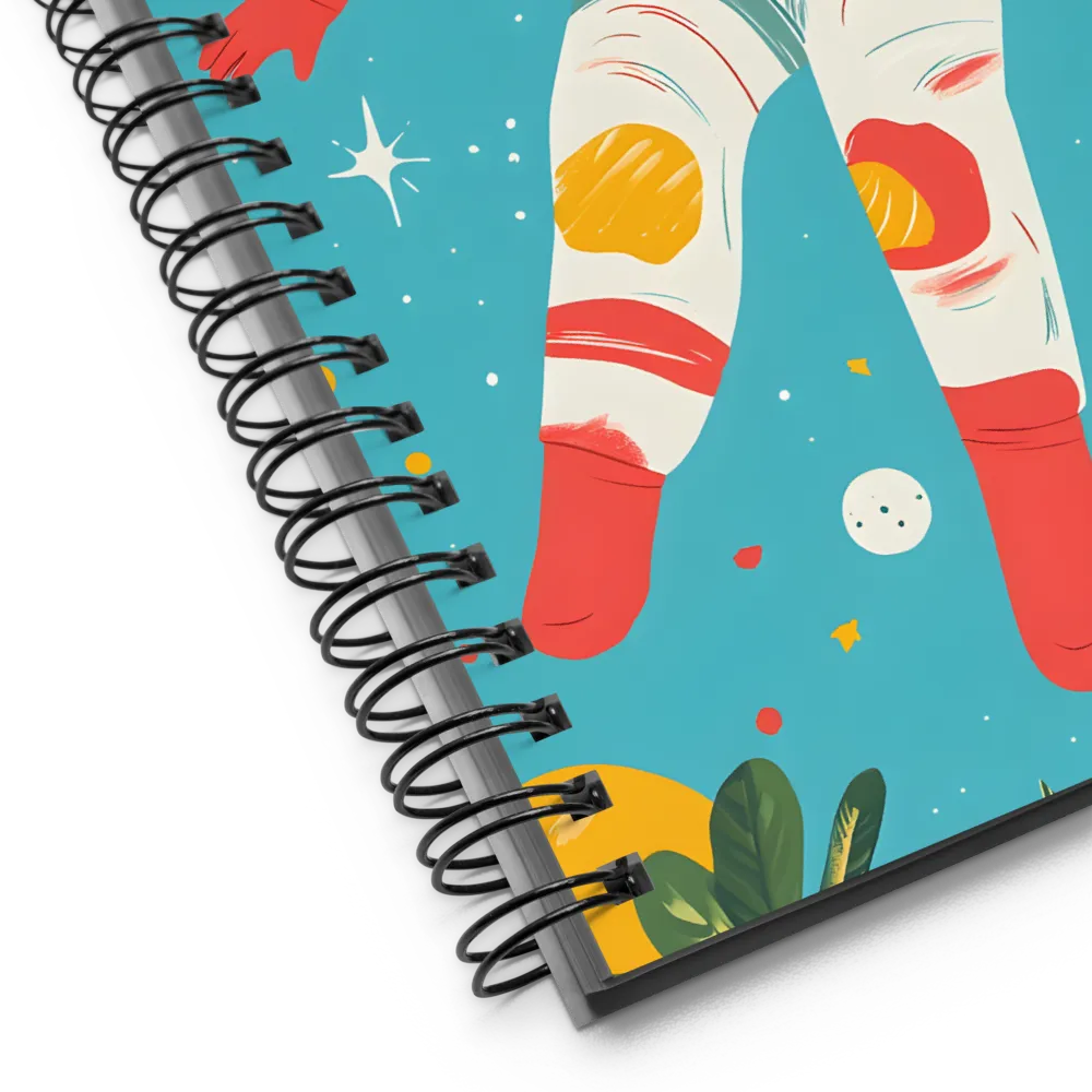 Floating in the Cosmic Garden 
 Spiral Notebook | 140 pages