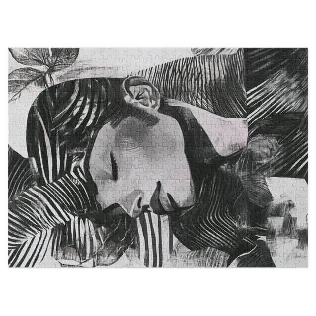 Abstract Black and White Portrait of a Woman | Jigsaw Puzzle (252/520 pieces)