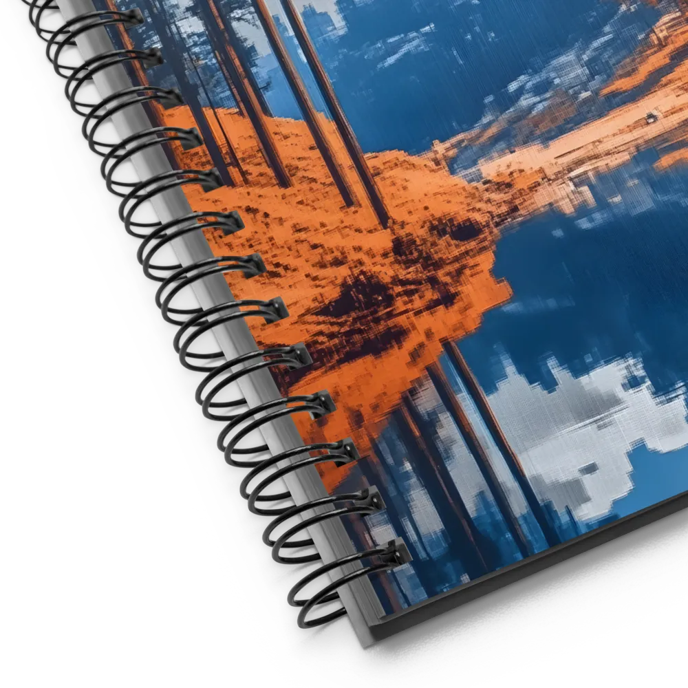 Duotone Lake Landscape 
 Spiral Notebook | 140 pages
