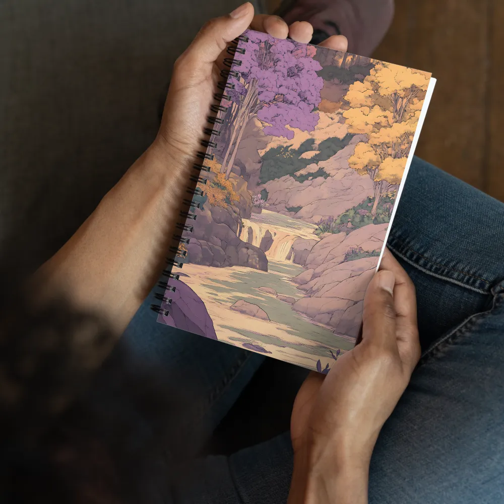 Serene Valley Falls 
 Spiral Notebook | 140 pages