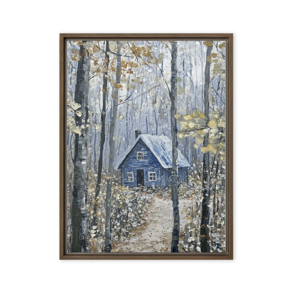 Winter's Blue Retreat | Art Print