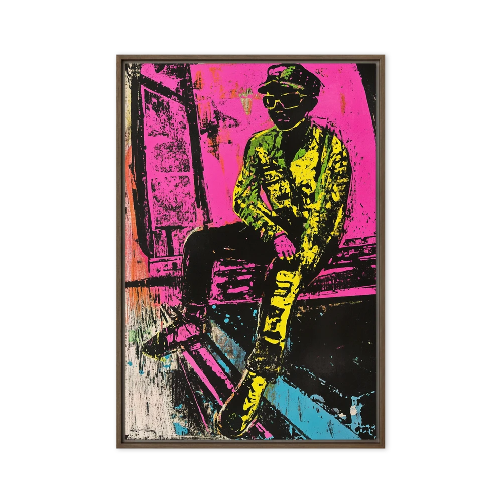 Urban Neon Portrait | Art Print
