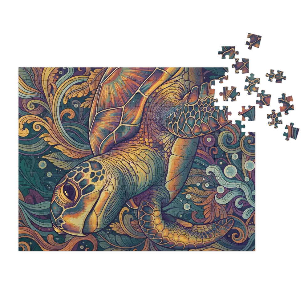 Ornate Sea Turtle | Jigsaw Puzzles