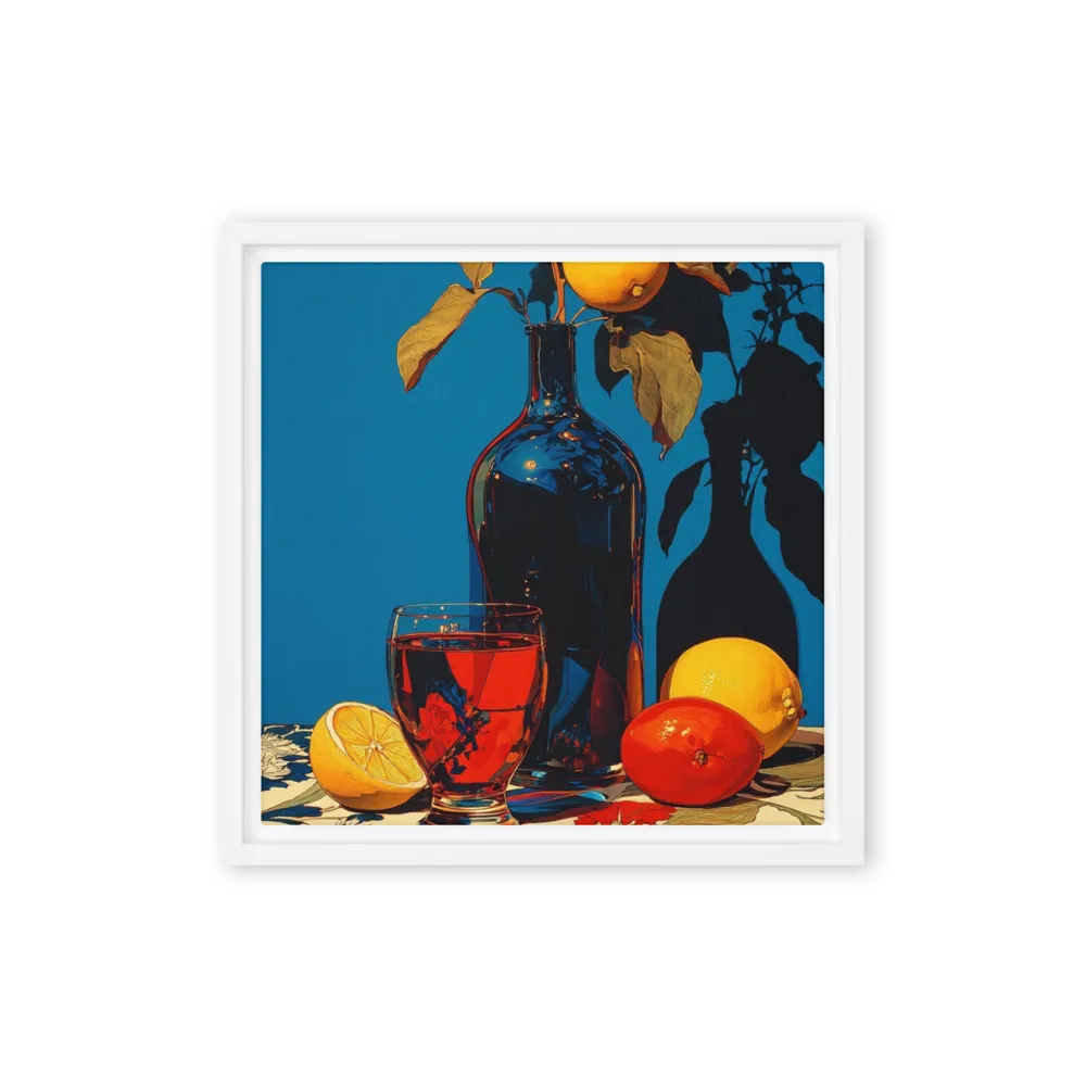 Lemons and Blue Still Life | Art Print