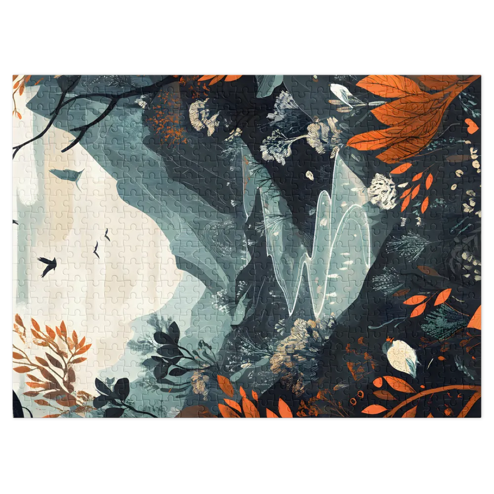 Winding Valley River 
 Jigsaw Puzzle in Tin Box
