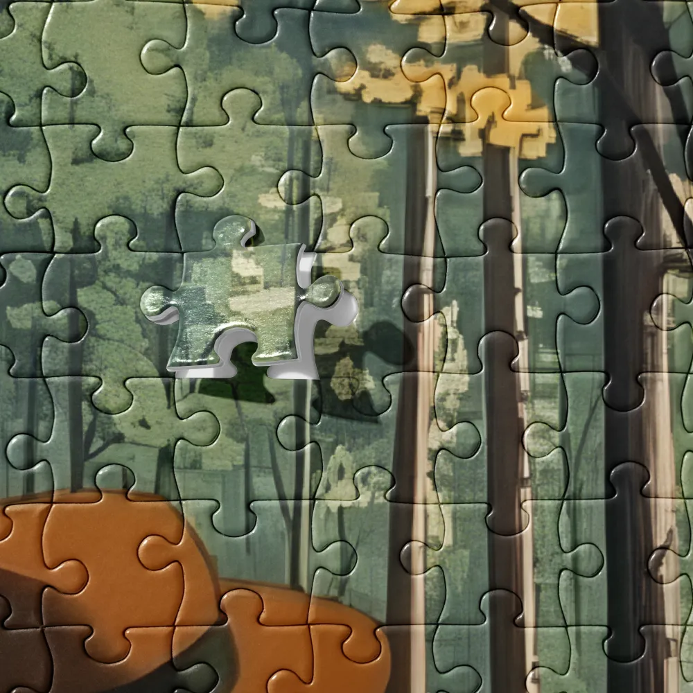 Autumn Forest Stroll 
 Jigsaw Puzzle in Tin Box