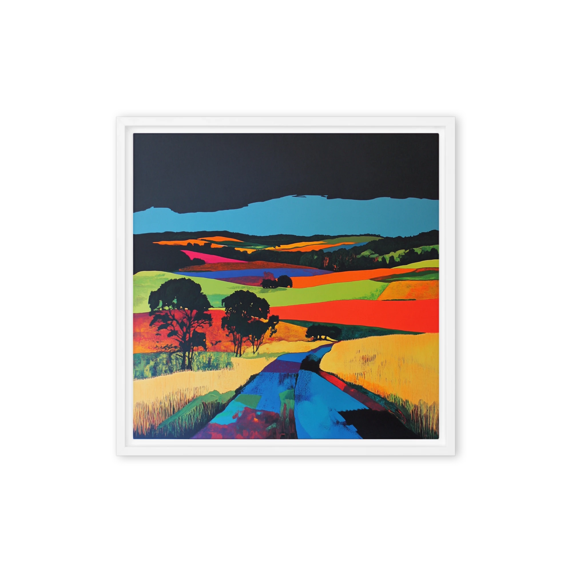 Vibrant Landscape with Road | Art Print