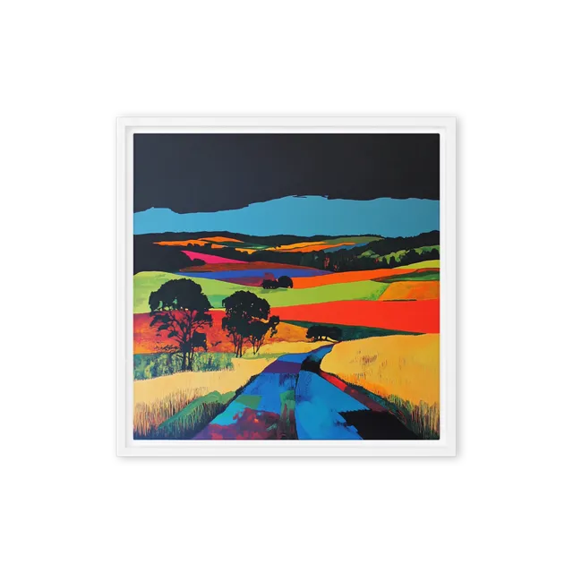 Vibrant Landscape with Road | Art Print