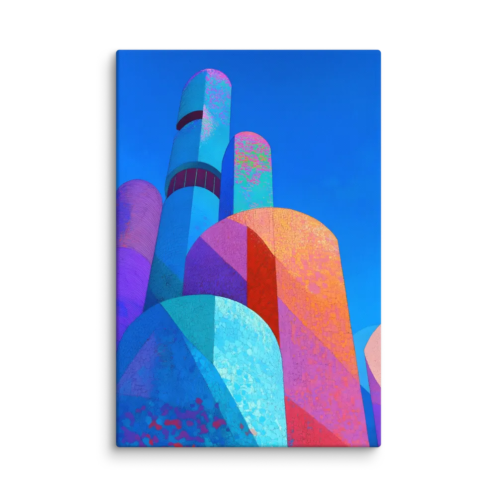 Chromatic Cityscape 
 Canvas | 12″x 18″