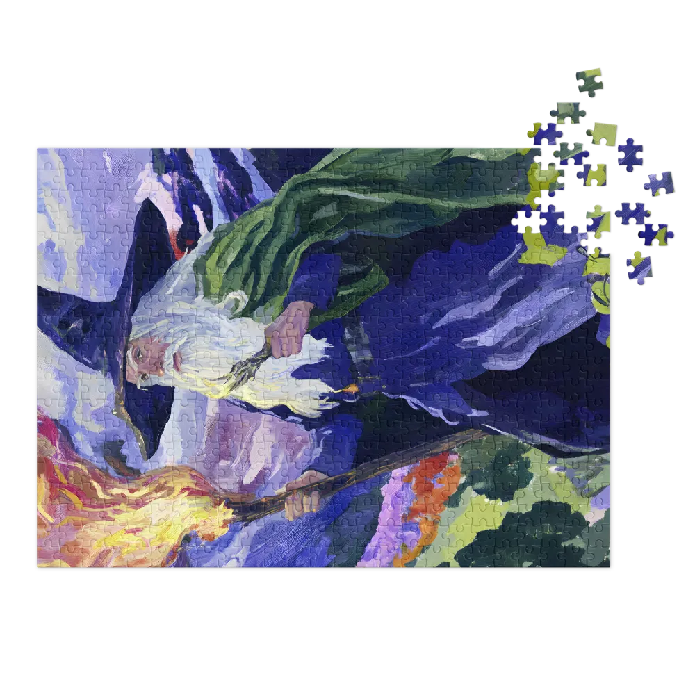 Impressionist Wizard in Landscape