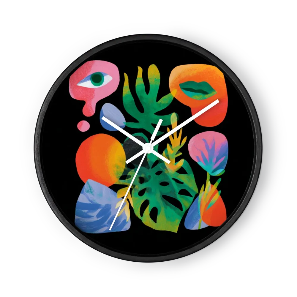 Printmaking Wall Clocks — Layered Flat Inks