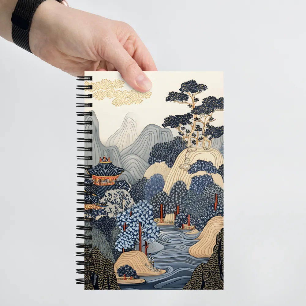 Serene Korean Landscape 
 Spiral Notebook | 140 pages