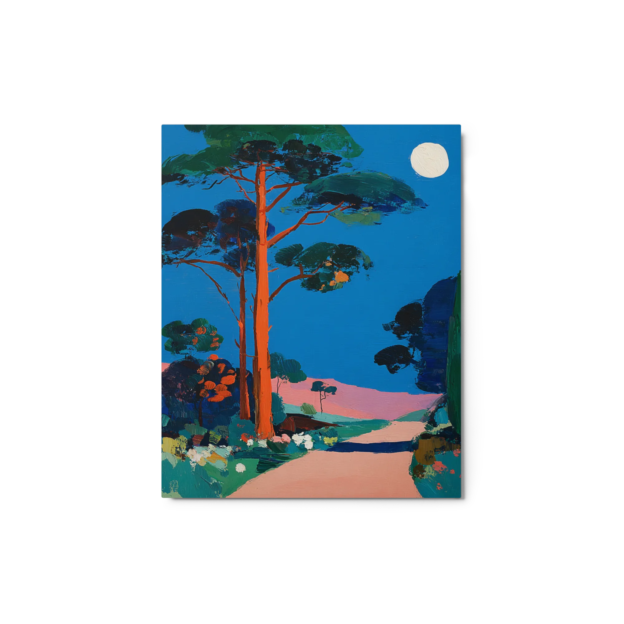 Moonlit Pine Path