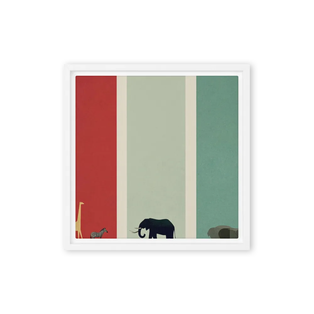 Savanna Silhouettes 
 Metal Print | 12″x 12″