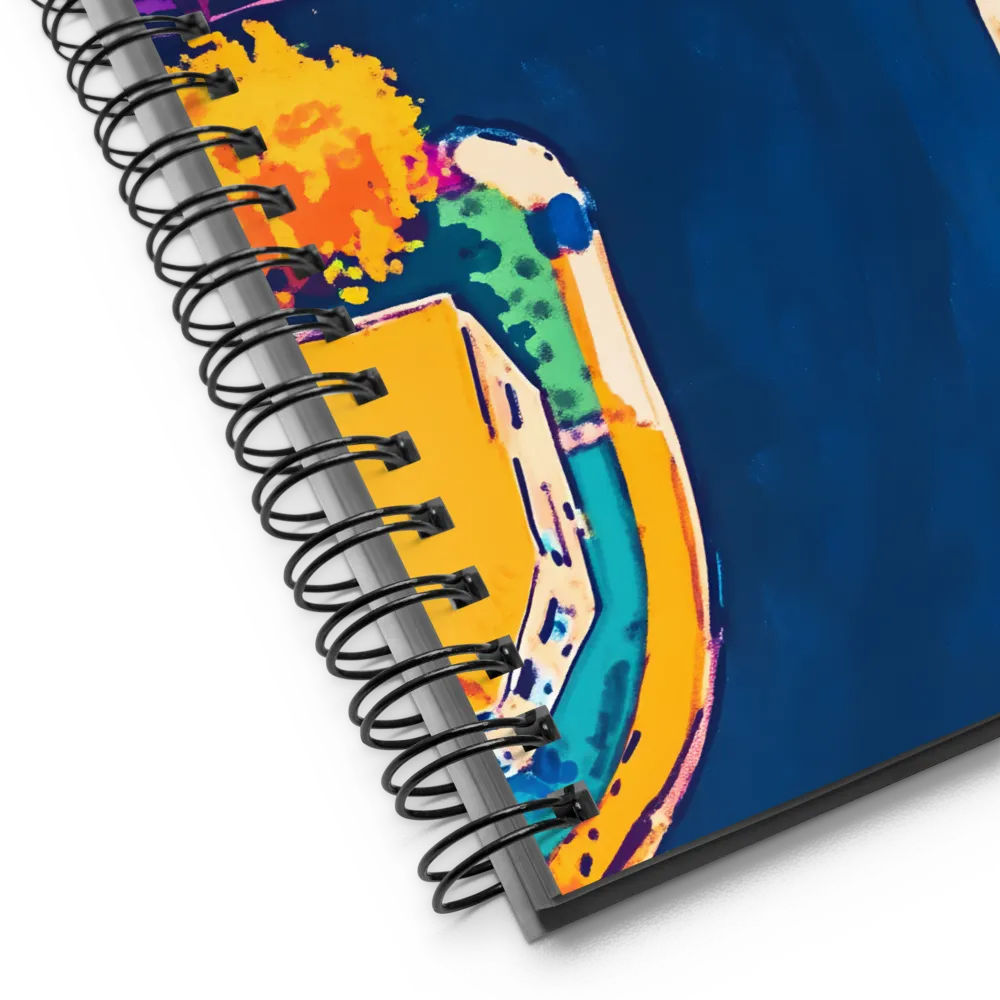 Vibrant Neighborhood Overhead 
 Spiral Notebook | 140 pages