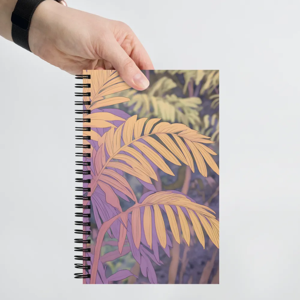 Lavender Palm Foliage 
 Spiral Notebook | 140 pages