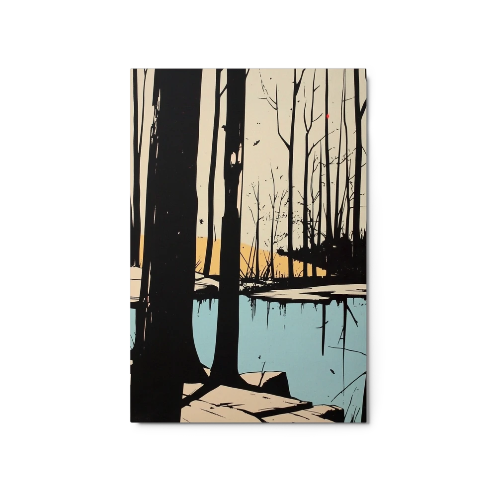 Serene Forest Reflection | Art Print