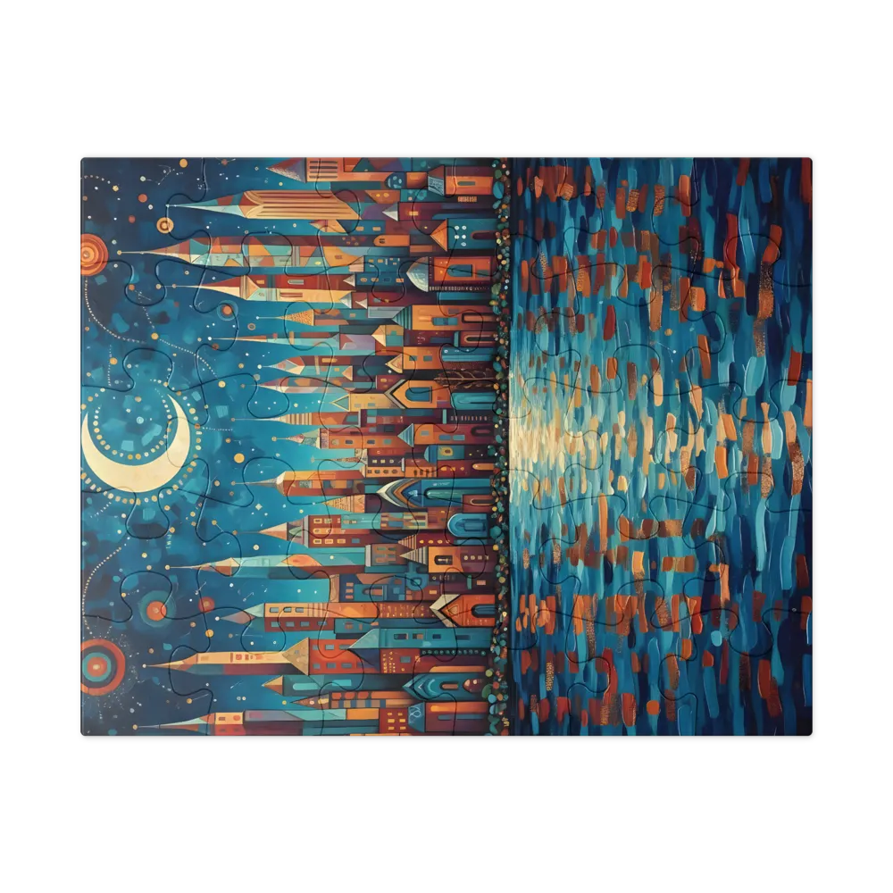 Reflexo Noturno 
 Puzzle em caixa de metal